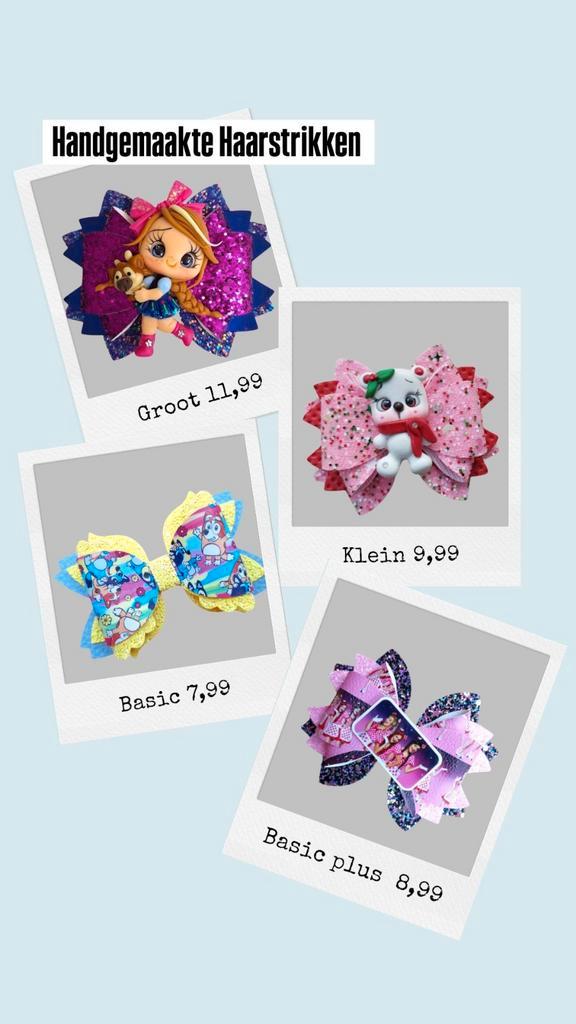Handgemaakte Haarstrikken voor Meisjes, Kinderen en Baby's, Kindermode-accessoires, Ophalen of Verzenden