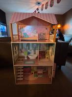 Barbie poppenhuis met meubels, Verzamelen, Poppenhuizen en Toebehoren, Ophalen, Zo goed als nieuw, Poppenhuis