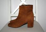 5th Avenue suede leren laarsjes mt 40 hak 5,5 cm, Bruin, Verzenden, Lage of Enkellaarzen, Zo goed als nieuw