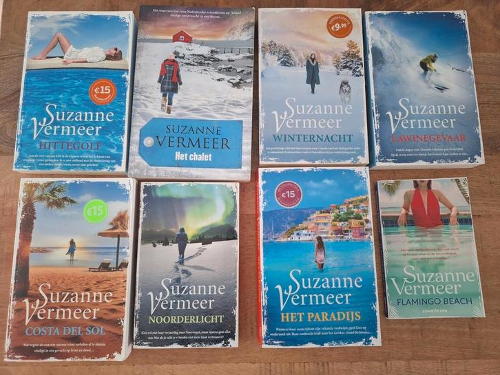 8 boeken van Suzanne Vermeer, Boeken, Thrillers, Gelezen, Ophalen of Verzenden