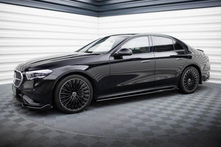 Voorlip sideskirt spoiler diffuser - E-Klasse AMG-Line W214, Auto diversen, Tuning en Styling, Ophalen of Verzenden