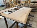 Eiken boomstamdelen te koop. 52/40 mm dikte. 240/250 cm lang, Doe-het-zelf en Verbouw, Hout en Planken, 25 tot 50 mm, Eiken, Nieuw