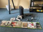 Xbox 360 met spelletjes, Spelcomputers en Games, Spelcomputers | Xbox 360, Ophalen, Met 2 controllers, 120 GB, Gebruikt