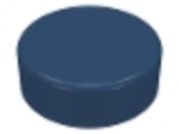 Lego Castle Stenen 5x 1x1 Round Tile 98138 Dark Blue (NIEUW) beschikbaar voor biedingen