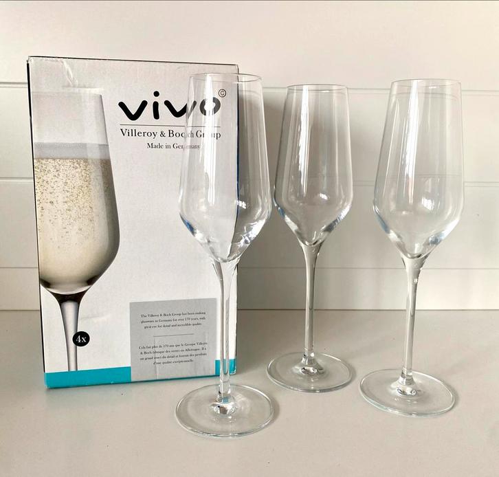 Vivo Villeroy & Boch Champagneglazen, Huis en Inrichting, Keuken | Servies, Nieuw, Glas of Glazen, Overige stijlen, Glas, Ophalen of Verzenden