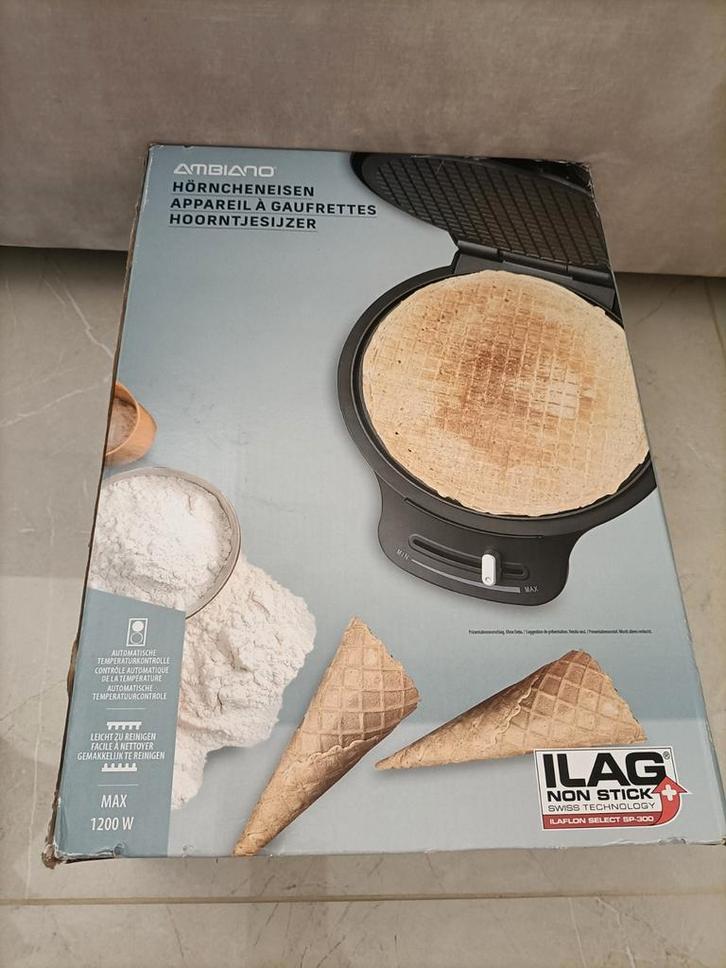Hoornijzer wafelijzer – nieuw in doos, Witgoed en Apparatuur, Wafelijzers, Nieuw, Ophalen