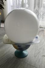 tafellamp wit op schaal, Huis en Inrichting, Lampen | Tafellampen, Minder dan 50 cm, Modern, Ophalen of Verzenden, Glas