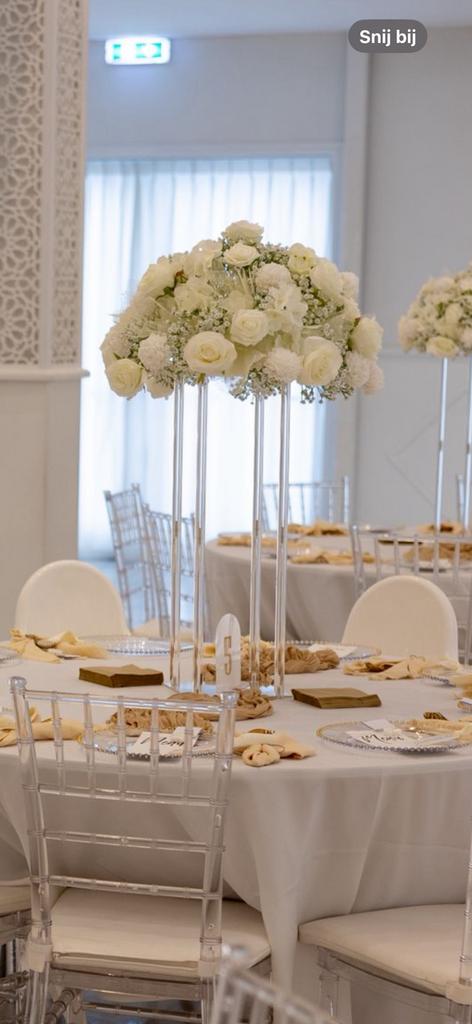 Te huur: tafel decoratie trouwerij, verjaardag, verloving, Ophalen, Zo goed als nieuw, Versiering, Geboorte of Huwelijk