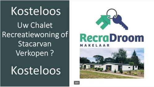 Uw Chalet Stacaravan Recreatiewoning verkopen wij helpen u, Caravans en Kamperen, Stacaravans, meer dan 6, Ophalen of Verzenden