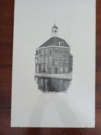 Tekening zakkendragers huisje Schiedam., Ophalen, Hout, Minder dan 50 cm, Minder dan 50 cm