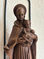 Houten style Beeld Maria met Kind, Ophalen of Verzenden