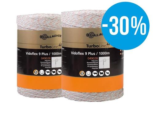Gallagher schrikdraad duopack 2 x 1000 Vidoflex 9 afrasterin, Dieren en Toebehoren, Stalling en Weidegang, Toebehoren