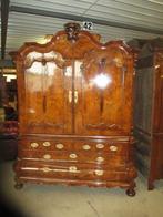 Oer 08397 ANTIEK 18e eeuws wortelnoten Hollands kabinet, Antiek en Kunst, Antiek | Meubels | Kasten, Ophalen