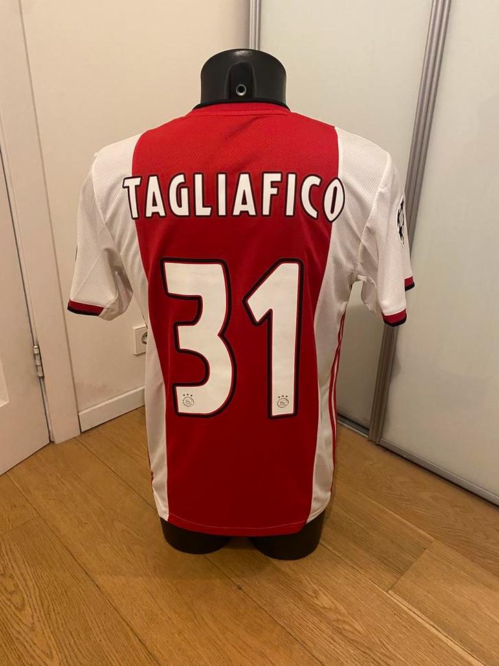Matchworn Tagliafico shirt CL 2019-2020! Zie advertentie., Verzamelen, Sportartikelen en Voetbal, Shirt, Ajax, Ophalen of Verzenden