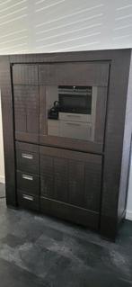 Mooie buffetkast vitrinekast van Goossens eikenhout, Ophalen