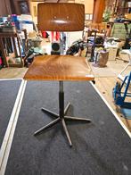 Vintage industriële werkstoel / bureaustoe, 1 kruk, Ophalen, Zo goed als nieuw