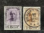 1932 OBP 342+344 kardinaal Mercier, gestempeld, Postzegels en Munten, Frankeerzegel, Ophalen of Verzenden, Gestempeld, Overig
