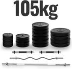Halterset 105 kg halter halterstang GRATIS VERZENDEN!, Sport en Fitness, Nieuw, Halterset, Rug, Verzenden