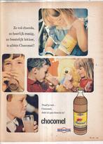 Retro reclame 1966 Nutricia Chocomel kinderen met beer, Overige typen, Ophalen of Verzenden