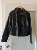 Sportief zwart jasje van kunstleer, Ophalen of Verzenden, Zo goed als nieuw, Maat 46/48 (XL) of groter, Zwart