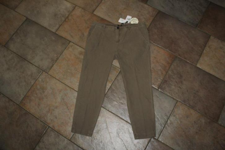 Denham vlotte katoen broek mt XS KOOPJE, Kleding | Dames, Broeken en Pantalons, Nieuw, Maat 34 (XS) of kleiner, Bruin, Lang, Ophalen of Verzenden