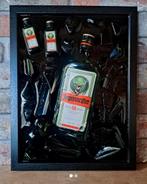 Jägermeister fles verwerkt in een lijst met Epoxy, Antiek en Kunst, Ophalen of Verzenden