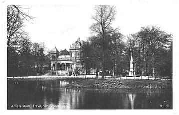 938336	Amsterdam	1934 Paviljoen	Vondelpark	Gelopen met postz beschikbaar voor biedingen