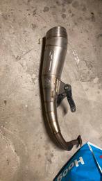 Leovince hand made GP uitlaat minarelli, Fietsen en Brommers, Brommers | Tuning en Styling, Ophalen, Gebruikt, Leovince