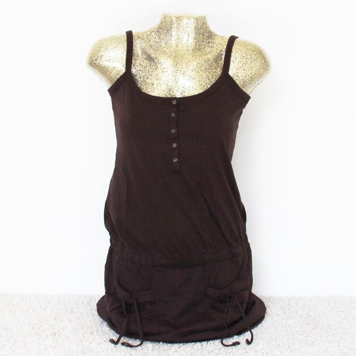 Esprit Jurkje3 (S) - 27 € 20,-, Kleding | Dames, Jurken, Zo goed als nieuw, Maat 36 (S), Bruin, Boven de knie, Ophalen of Verzenden