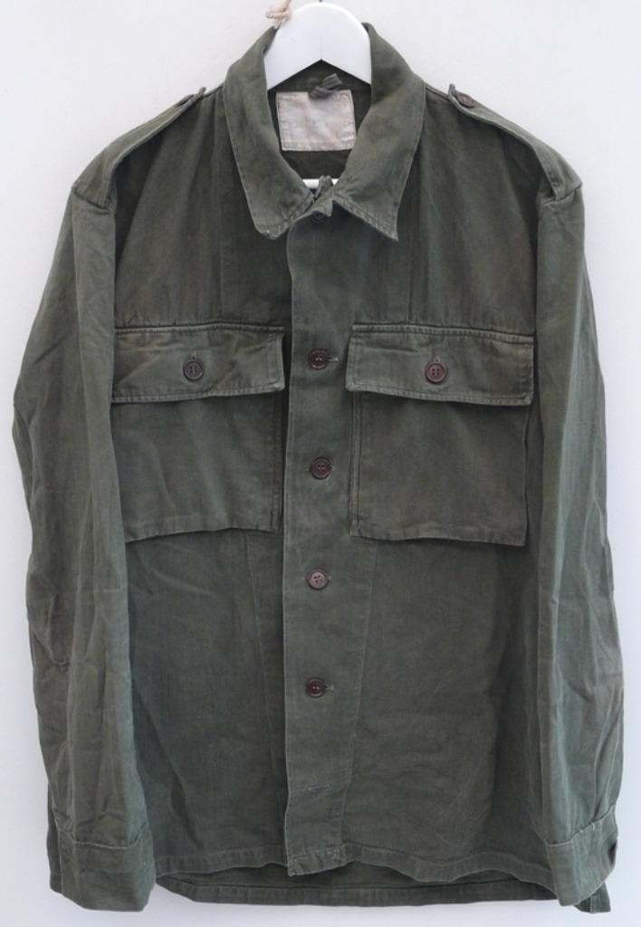 Jas, Gevechts, Uniform M58, Visgraat, Maat 104, KL, 1957.(2), Verzamelen, Militaria | Algemeen, Landmacht, Kleding of Schoenen