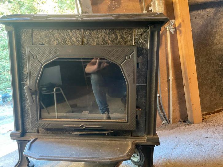 Altech vision speksteen kachel, Huis en Inrichting, Kachels, Gebruikt, Vrijstaand, Houtkachel, Hout, Ophalen of Verzenden