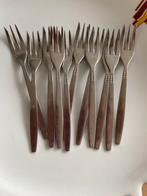 Gebaks vorkjes, Ophalen of Verzenden, Zo goed als nieuw, Rvs of Chroom