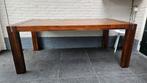 Robuuste eettafel 190x100, Huis en Inrichting, Tafels | Eettafels, Ophalen, Gebruikt, 50 tot 100 cm, Kersenhout
