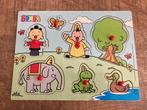 Bumba knopjespuzzel - houten puzzel in goede staat., Gebruikt, Ophalen of Verzenden, Van hout, Minder dan 10 stukjes