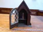 Vintage houten kapelletje met Maria, Antiek en Kunst, Ophalen of Verzenden