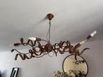 Hanglamp roest bruinkleurig, Huis en Inrichting, Lampen | Hanglampen, Ophalen, Gebruikt, Metaal, 50 tot 75 cm