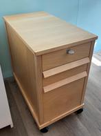 Houten ladekast op wieltjes IKEA, Huis en Inrichting, Kasten | Ladekasten, Ophalen, Scandinavisch, Zo goed als nieuw, 3 of 4 laden