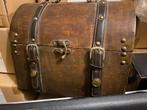 Oude houten zware vintage kist boho ibiza robuust, Ophalen, Gebruikt, 50 tot 100 cm, Minder dan 50 cm