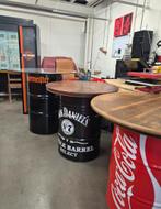 Olievaten/statafels voor mancave, Huis en Inrichting, Tafels | Statafels, Ophalen, Zo goed als nieuw