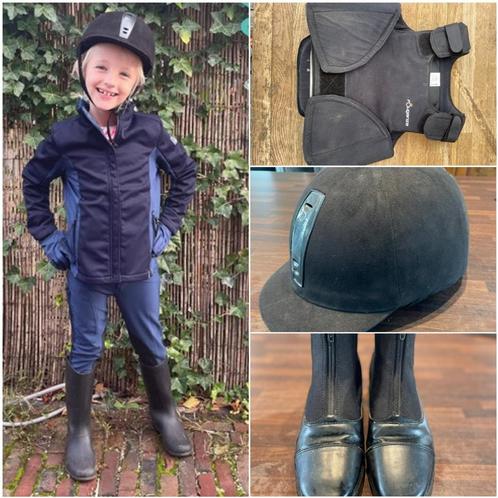 Paardrij-startersset 8/10 jaar, Dieren en Toebehoren, Paardrijkleding, Zo goed als nieuw, Kinderen, Overige typen, Recreatie, Ophalen of Verzenden