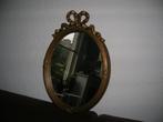kleine spiegel in oude striklijst 39 x 28,5 cm., Antiek en Kunst, Curiosa en Brocante, Ophalen of Verzenden