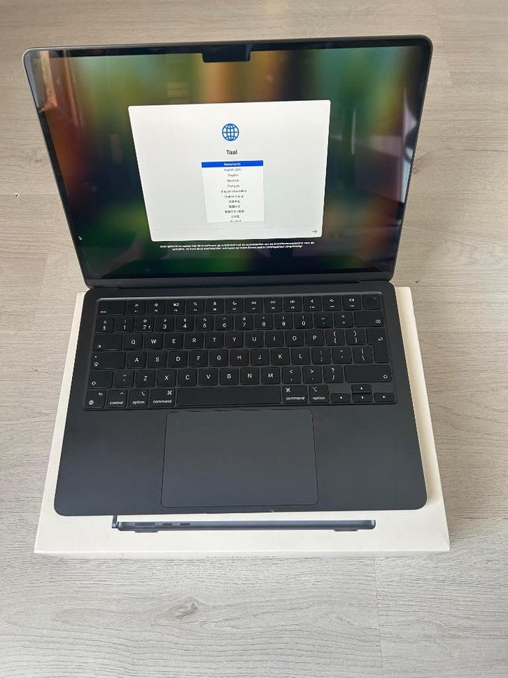 MacBook Air M2 Midnight – 13 inch – 8GB / 256GB, Computers en Software, Apple Macbooks, Zo goed als nieuw, MacBook Air, 13 inch