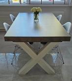 Eettafel met 4stoelen, Overige materialen, 100 tot 150 cm, Ophalen of Verzenden, Zo goed als nieuw