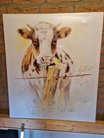 Schilderij Koe met Koolmees, Antiek en Kunst, Ophalen of Verzenden