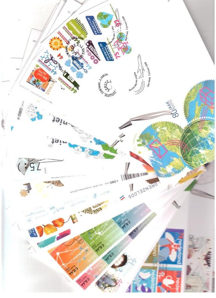 fdc's nederland jaargang  2008, Postzegels en Munten, Postzegels | Eerstedagenveloppen, Onbeschreven, Nederland, Ophalen of Verzenden