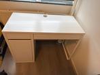 Witte Bureau met Lade en Kast, Ophalen of Verzenden, Zo goed als nieuw, Bureau