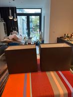 2 Rechthoekige Lampenkappen - Donkergrijs, Huis en Inrichting, Lampen | Lampenkappen, Ophalen of Verzenden, Zo goed als nieuw