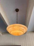 Hanglamp / pendule Art Deco, Glas, Art deco, Gebruikt, Ophalen of Verzenden