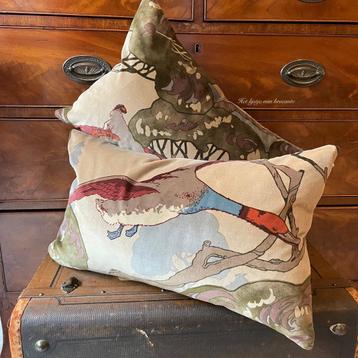 Engelse SET kussens Mulberry Flying Ducks/Harris Tweed beschikbaar voor biedingen