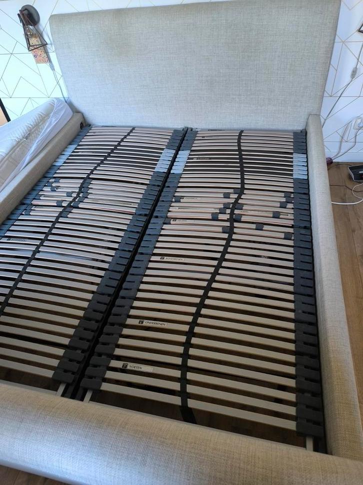 2x Elektrische Lattenbodem Duomat - 5 Zones, Huis en Inrichting, Slaapkamer | Bedden, Gebruikt, Eenpersoons, 80 cm, 200 cm, Hout